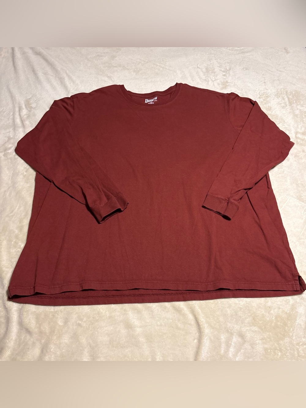 Duluth Trading Co Men's Long-Sleeve Crewneck Shirt - Maroon